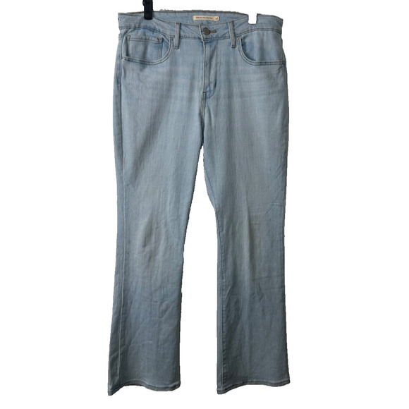 Levis 725 High Rise Bootcut Jeans Women 32 Light Wash Denim Cowgirl D21 - Picture 1 of 7